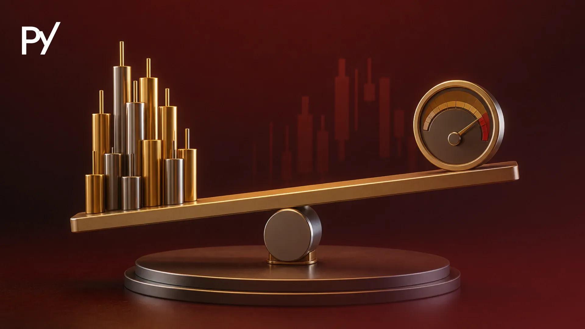 High leverage ratio and a tight drawdown meter.