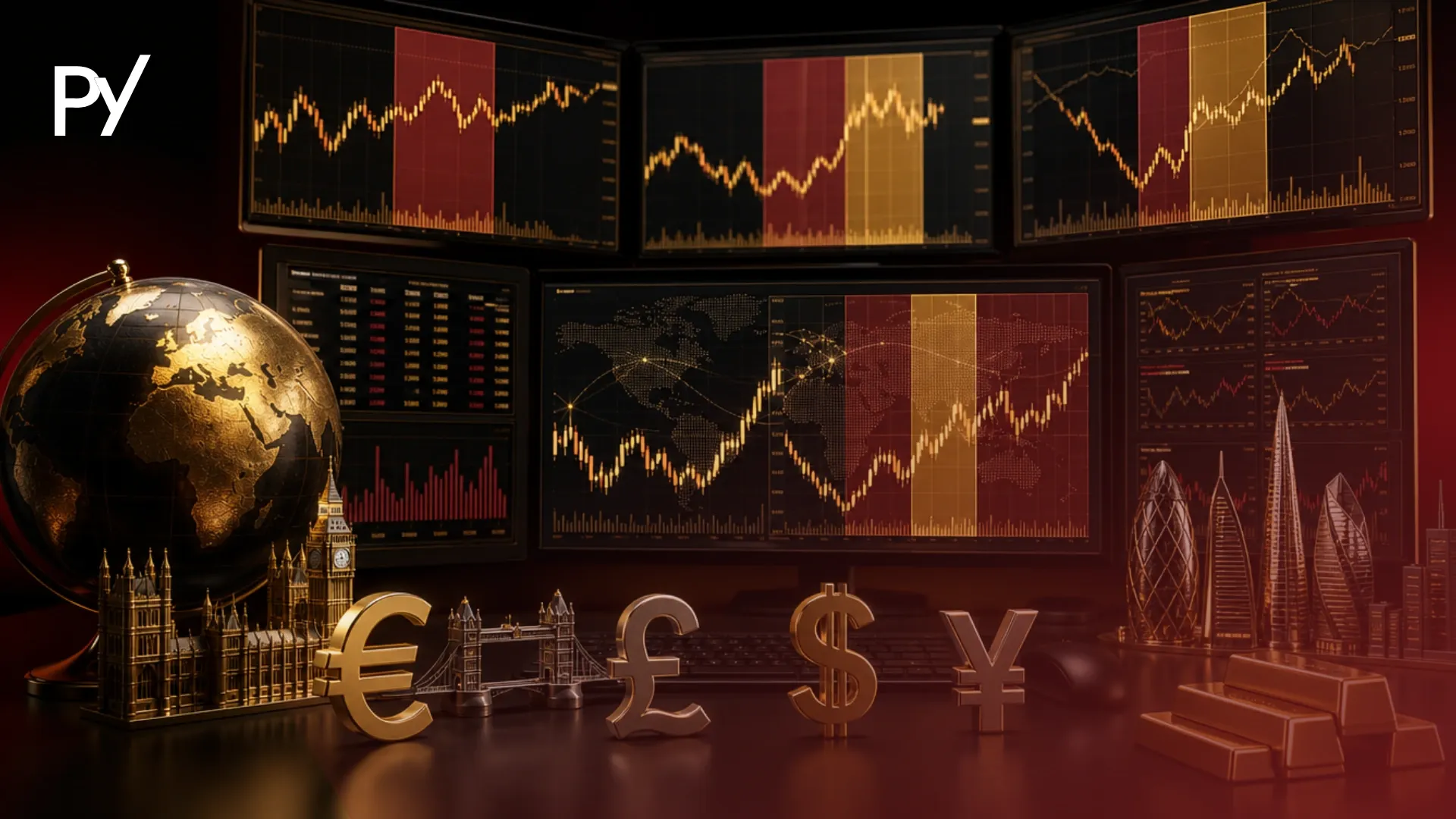 London session forex pairs chart displaying trading volume and price action across major currency pairs.