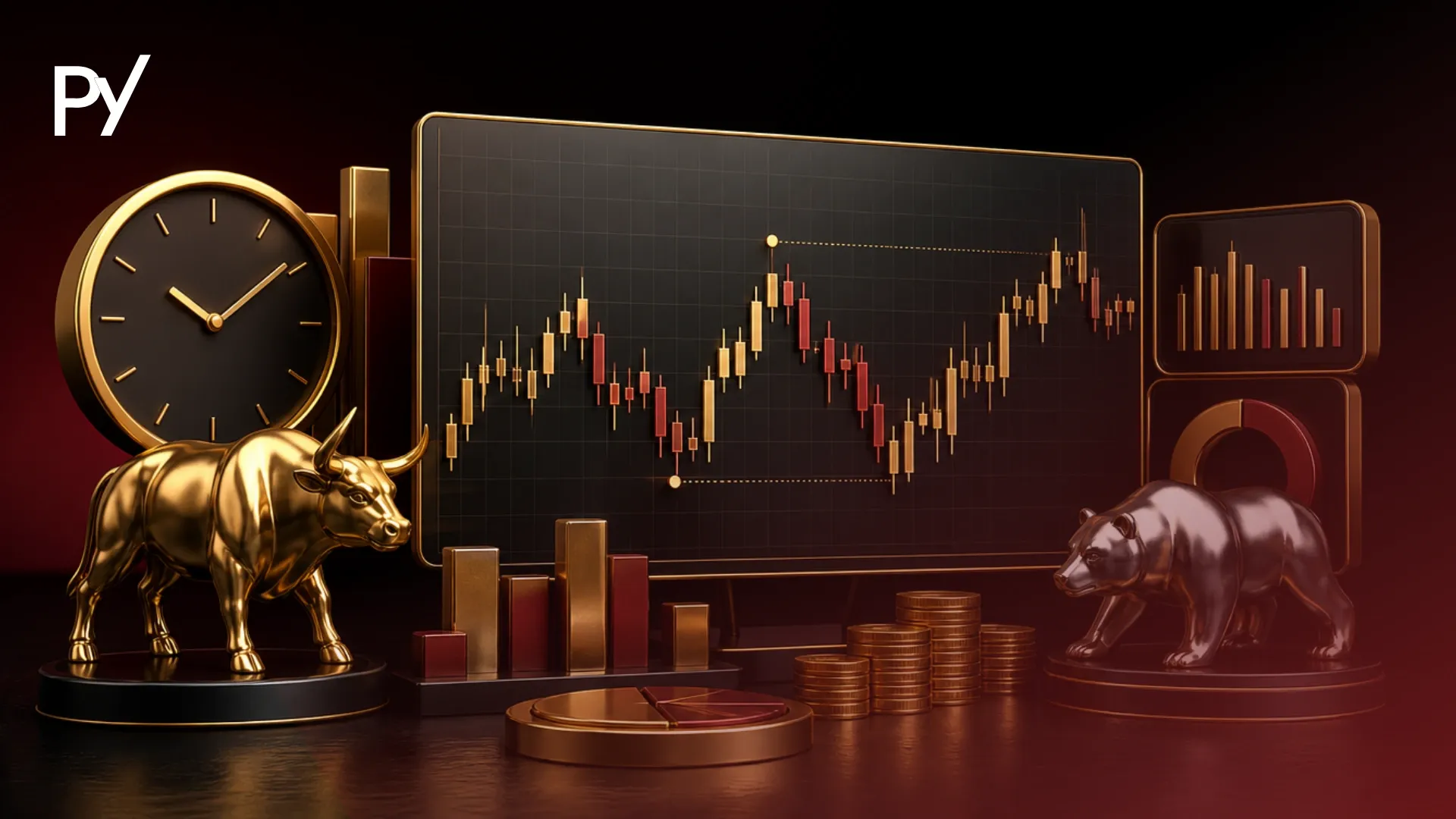 Conceptual cover illustration of a professional intraday trading setup showing real-time market data and risk control tools.