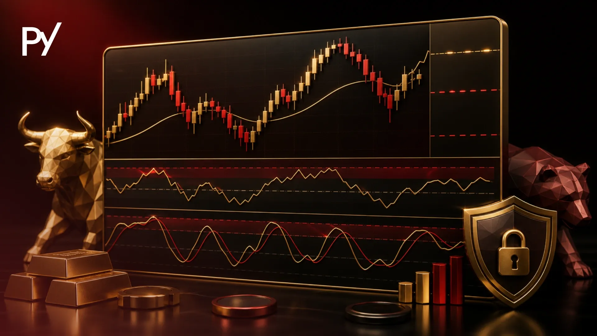 Stochastic Oscillator vs RSI technical indicator comparison on prop trading platform.