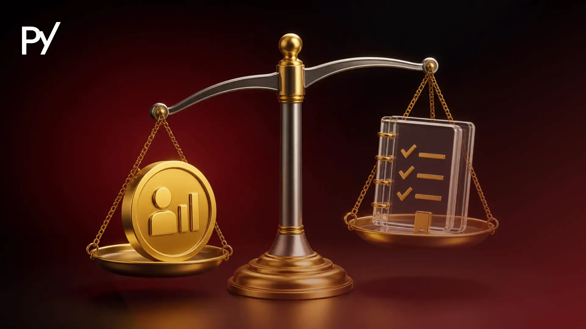 An illustration comparing prop firm legitimacy and rulebook transparency