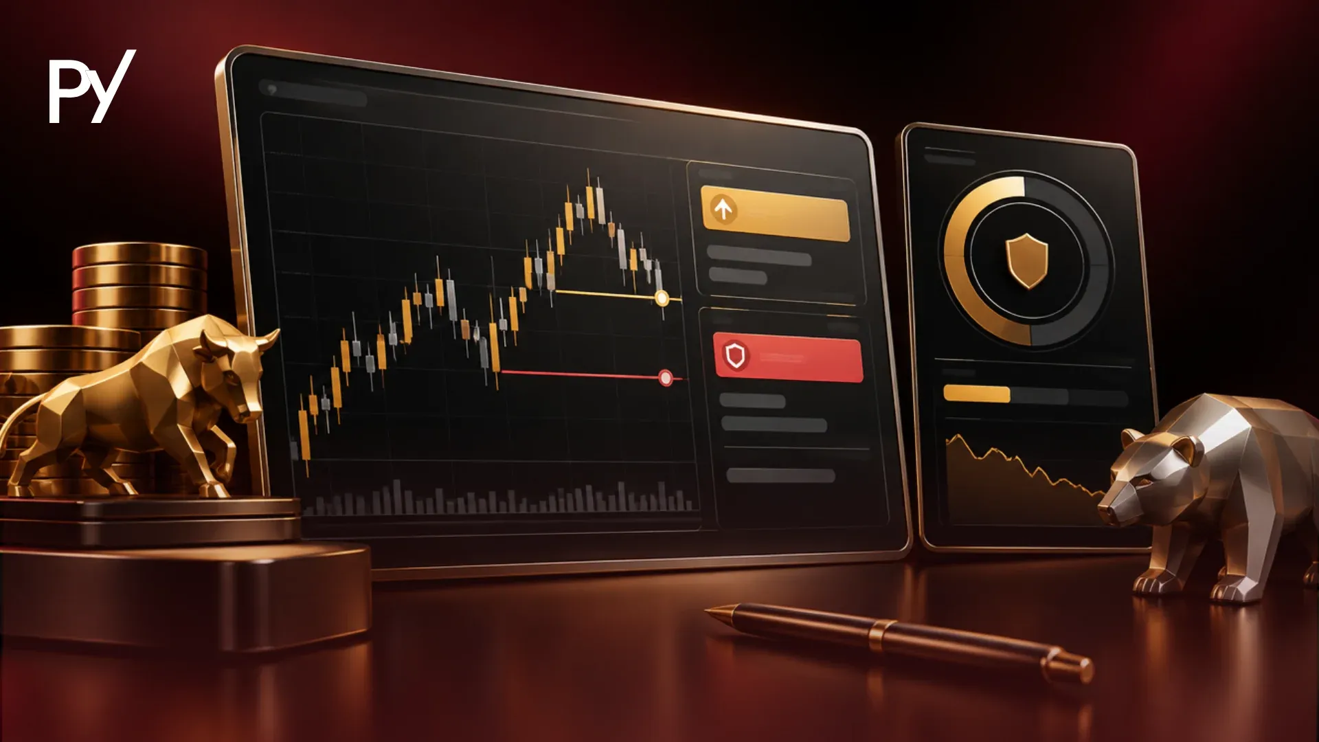 A trading interface demonstrating a stop-loss order below a current open position on a price chart.