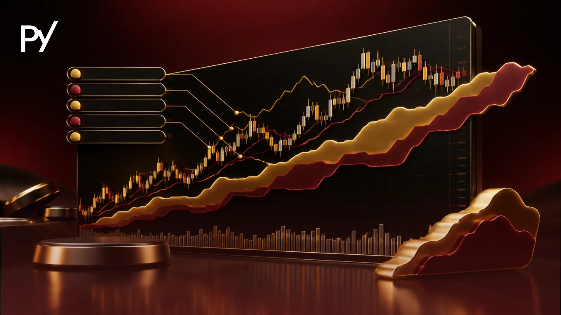 What is the Ichimoku Cloud indicator diagram showing core components on a trading chart