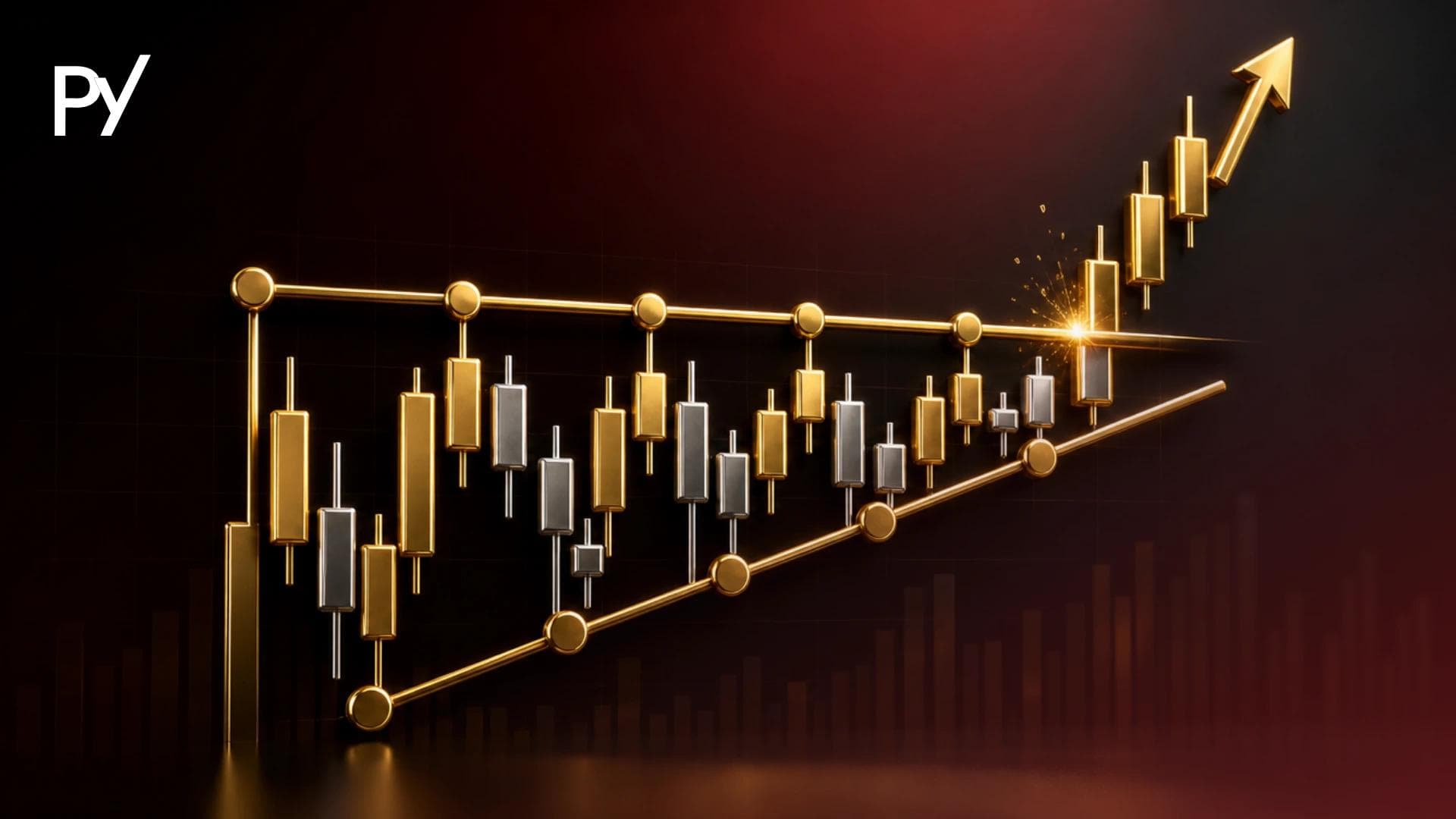 Ascending triangle pattern technical chart diagram showing resistance and higher lows.