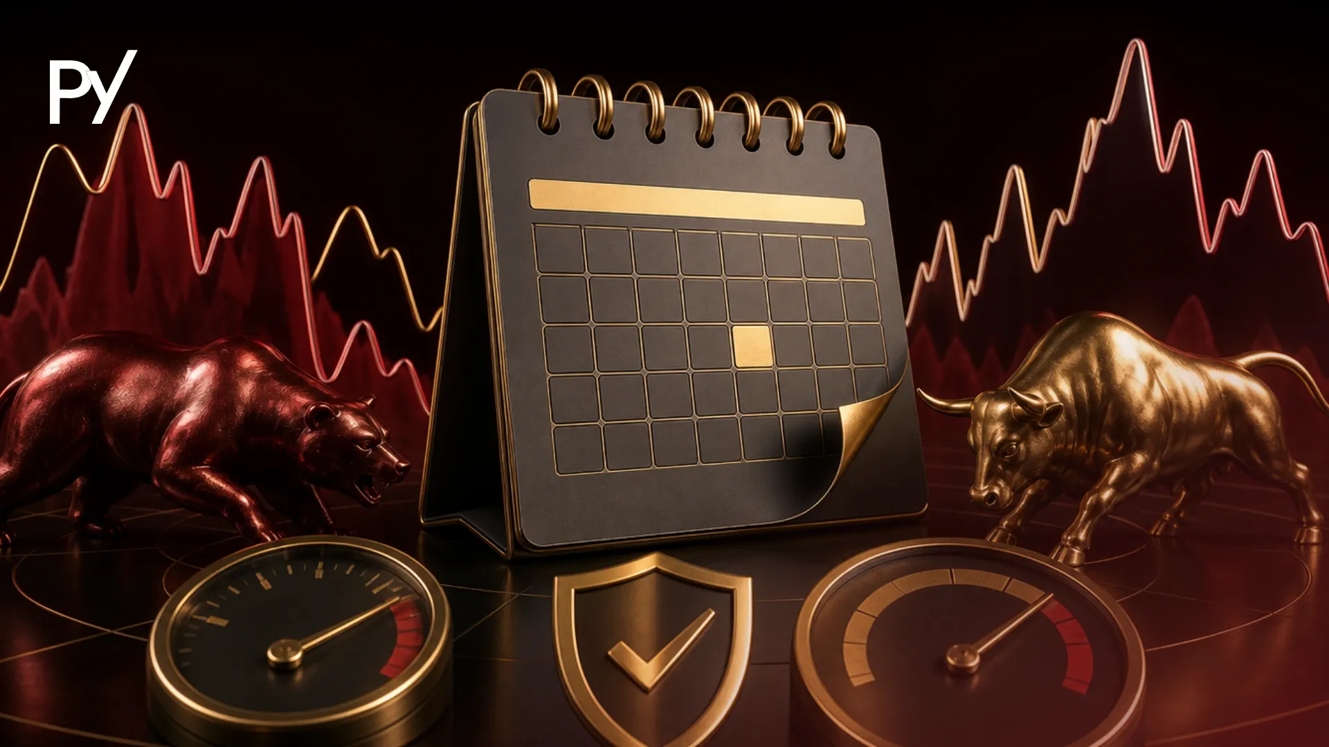 Illustration depicting the October effect market anomaly and its impact on risk management.