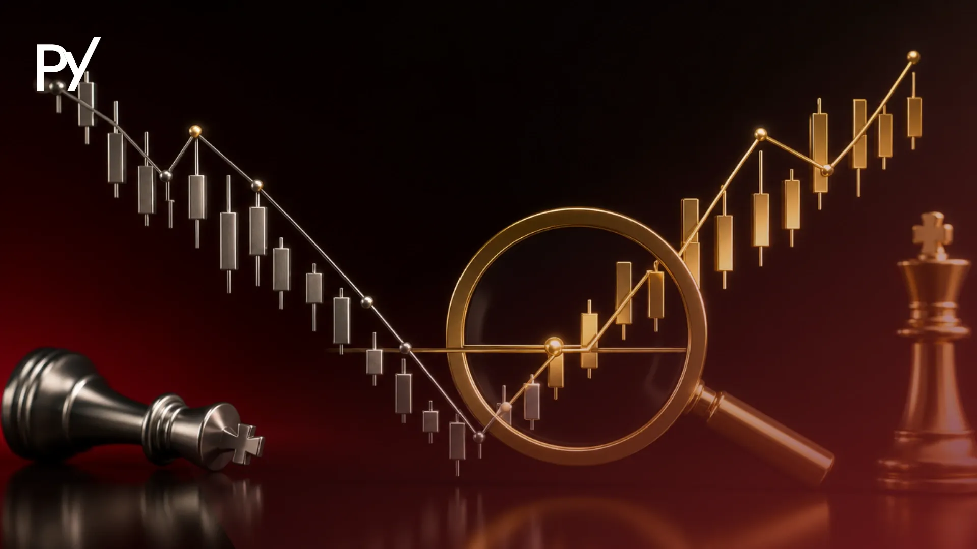 Conceptual cover illustration of Change of Character (CHoCH) market structure shifts and trend reversals.