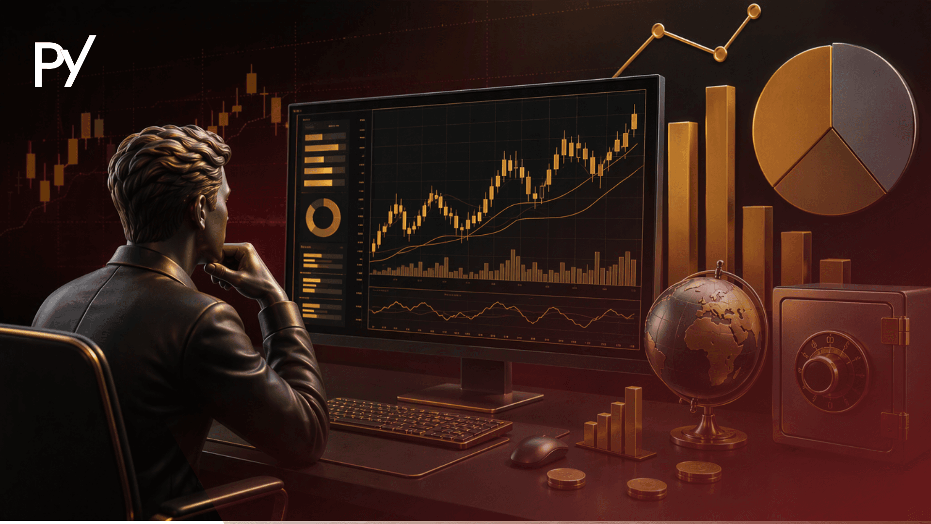 Illustration of day trading risk management and mathematical expectancy concepts.