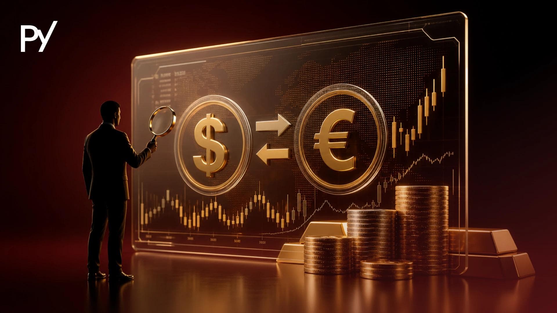 Global foreign exchange trading dashboard showing currency pairs and market data