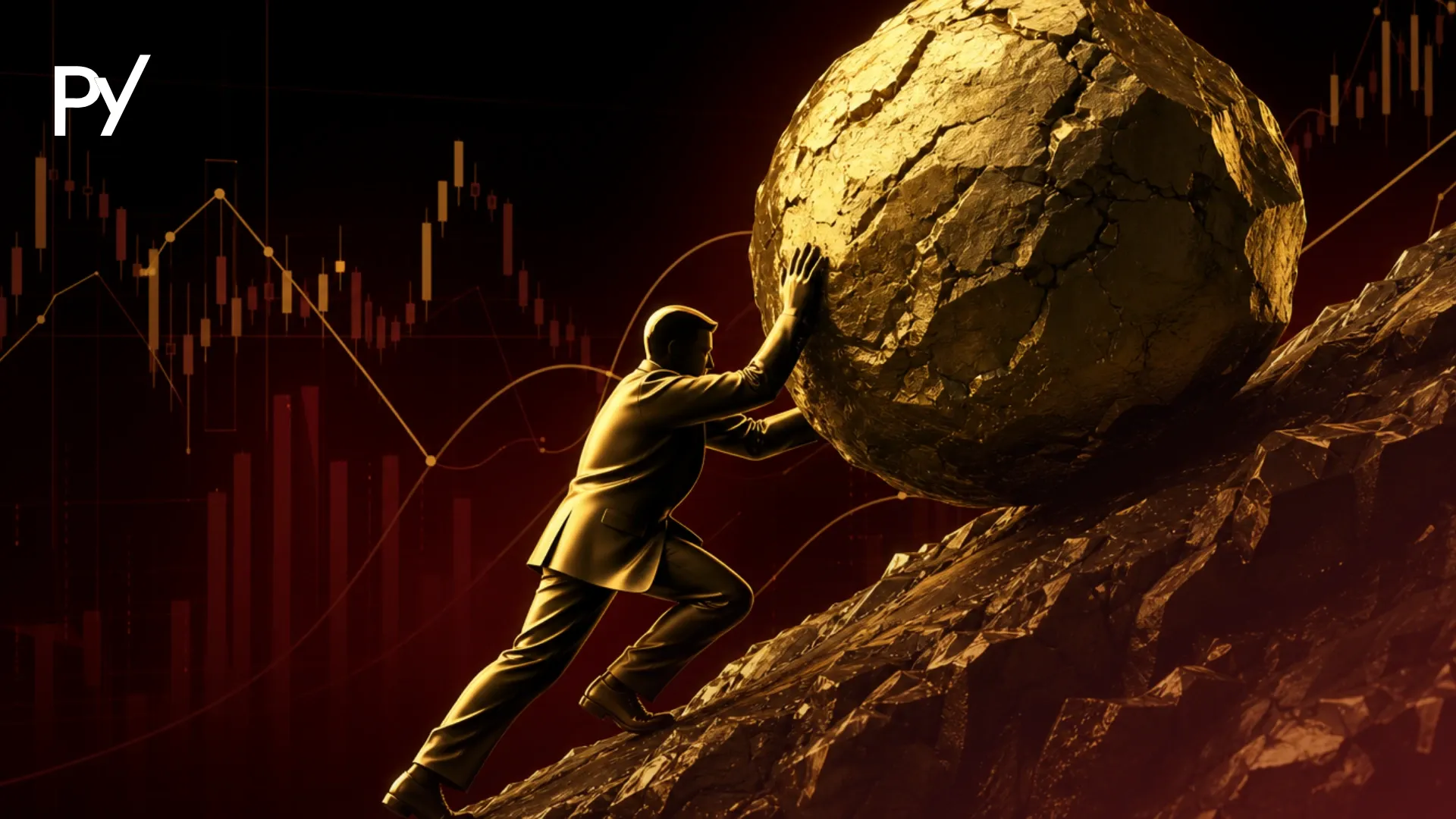 Illustration of a prop trader maintaining trading discipline with strict risk management rules.